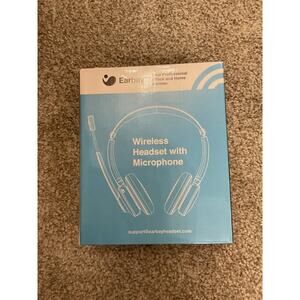 NIB Earbay BT782 Black/Gold Noise Cancelling Wireless Headphones w/Microphone